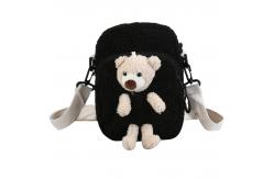 China No Smell Children Short Plush 3D Teddy Bear Bookbag supplier