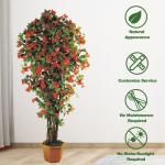 Indoor Real Touch Artificial Flowers Greenery Plant Azalea Tree for sale
