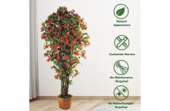 China Indoor Real Touch Artificial Flowers Greenery Plant Azalea Tree supplier