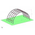 Aluminum C Channel Steel Curved Roof Truss Semi Circle Outdoor for sale