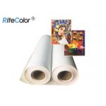 30 Meters Length Inkjet Cotton Canvas 360gsm Matte Finish Pigment Dye Ink Printing