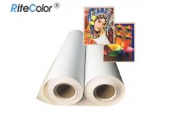China 30 Meters Length Inkjet Cotton Canvas 360gsm Matte Finish Pigment Dye Ink Printing supplier