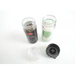 Simple Salt and Pepper Acrylic Grinder Glass Bottle with Plastic Lid Spice Grinder for sale