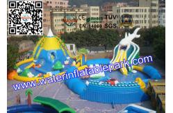 China Funny  Kids Inflatable Water Park  ,  Inflatable Water Games With Repair Kits supplier