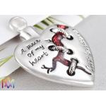 23.5g Heart Memorial Charms For Ashes