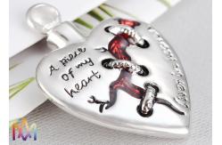 China 23.5g Heart Memorial Charms For Ashes supplier