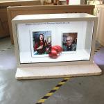 Automatic Restart Transparent LCD Screen With IR Remote Control Function for sale