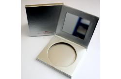 China Paper Empty Highlight Contour Palette Matte Silver With Glass Mirror supplier