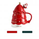 Christmas tree creative water sublimation cup ceramic mug coffee high-value couple sublimation cup for sale