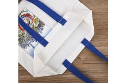 China Opp Packing Eco Canvas Bags with Clear LOGO and Beautiful Pictures supplier
