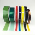 Yellow Heat Resistant Insulation PET Tape Silicone Pressure Sensitive Adhesive BDV 5KV for sale