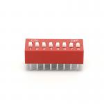 Black 24VDC 8 Position Slide DIP Switch 25mA SPST Circuit