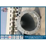 Transmission Line Steel Pole Tower Electric Power Pole With Durable Tubular Tower Pole for sale