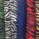 Red Green Zebra Leopard Tweed Wool Fabric Knitted 150CM Width