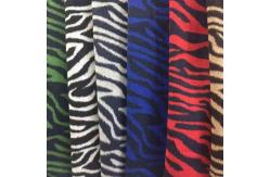 China Red Green Zebra Leopard Tweed Wool Fabric Knitted 150CM Width supplier