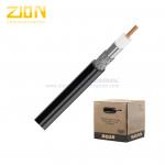 Quad Shield RG11 Plenum Digital Coaxial Cable 14 AWG Solid CCS 75 Ohm Impedence for sale