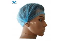 China Sterilized Nonwoven PP Disposable Cap Strip Cap Mob Cap Bouffant Cap supplier