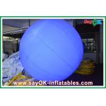 Blue Outdoor Inflatable Ball Customized With 12 Colors Led Lights for sale