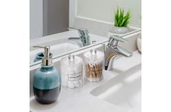 China Clear Plastic Cotton Swab Holder Dispenser For Bathroom supplier