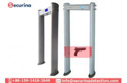 China Elliptical Walk Through Security Scanners 7 Inch LCD Screen 300 High Sensitivity supplier