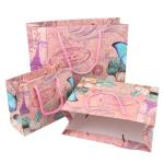 Custom Printed Biodegradable Paper Carrier Bags Wholesale With Bowknot