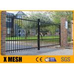 W 2400mm Security Metal Fencing Gate Powder Coated For School for sale