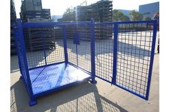China 50mm X 50mm Mesh Size Collapsible Pallet Cage ISO4001 Certificate supplier