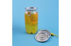 China PET Easy Open 0.35L 120mm Orange Juice Plastic Bottle supplier