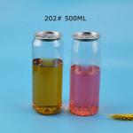 BPA Free Transparent 200ml Plastic Empty Soda Cans