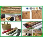 Different Color Washable Kraft Liner Paper Roll For Making Bag / Wallet for sale