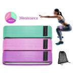 13in 100% Silicone Workout Fabric Resistance Bands Woven SGS for sale