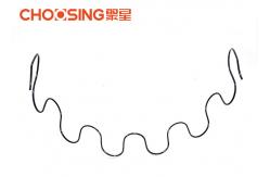 China Excellent Elasticity Zig Zag Couch Springs , 25 Sinuous Wire Springs Round Shaped supplier