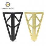 Wanjusheng Hollow Table Legs Sofa Hardware Accessories 150mm Metal Chrome V-shaped Triangle Furniture Legs for sale