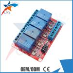 Lightweight Four Channel Relay Module For Arduino , Red Board for sale