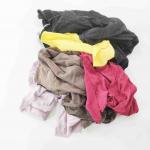 Multicolor Camisa Compactado 10 Kg Bags of rags 100% cotton rags trapo industrial de algodon trapos industriales cortado for sale