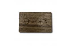 China Programmable Cherry Wood Sabili Birch Custom Wooden Cards 0.76mm supplier