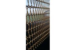 China Decorative Sheet Architectural Metal Mesh Brass Lock Crimped supplier