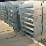 Galvanized Ladder Type Cable Tray  Low Maintenance And Wall Mounted Installation Method for sale