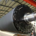 Press Section Blind Hole Rubber Covered Rolls / Rubber Press Roll For Paper Making Machine for sale