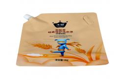 China Special Shape Stand Up Spout Pouch , Plastic Liquid Pouch With Spout 100ml 200ml supplier