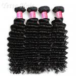 Malaysian Deep Curly Peruvian Virgin Hair Full Head With Soft and Luster for sale