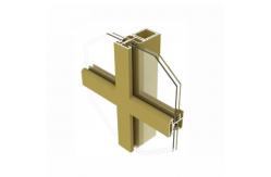 China Anodized Aluminium Profile Facade Post Transom System Aluminum Profile For Curtain Wall supplier
