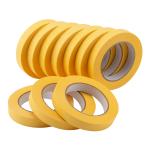 Home Printing Packaging Auxiliary Materials Adhesive Tape Custom Auto Yellow Crepe Paper Masking T for sale