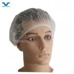 Disposable PP 16GSM 18 Inch White Mob Cap Non Sterilized for sale