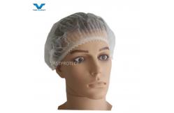 China Sterilized Nonwoven PP Disposable Cap Strip Cap Mob Cap Bouffant Cap supplier