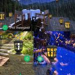 IP 65 Outdoor Solar Wall Lights 3.2V Fire Flame Waterproof Garden LED Wall Lamp for sale