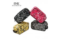 China Daily Use Zipper Canvas Make Up Custom Cosmetic Bag supplier