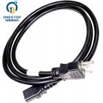 EU Plug Asic Miner  Power Supply Cords Cables  1.5m 1.8m 2m for sale