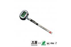 China Swiveled LCD Head Quick Read Thermometer , Waterproof Meat Thermometer Light Weight supplier