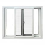 White UPVC Frame PVC Sliding Window Heat Insulation Soundproof Vinyl Sliding Windows